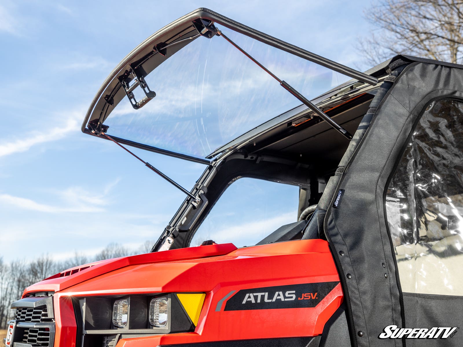 Gravely Atlas JSV Scratch-Resistant Flip Windshield