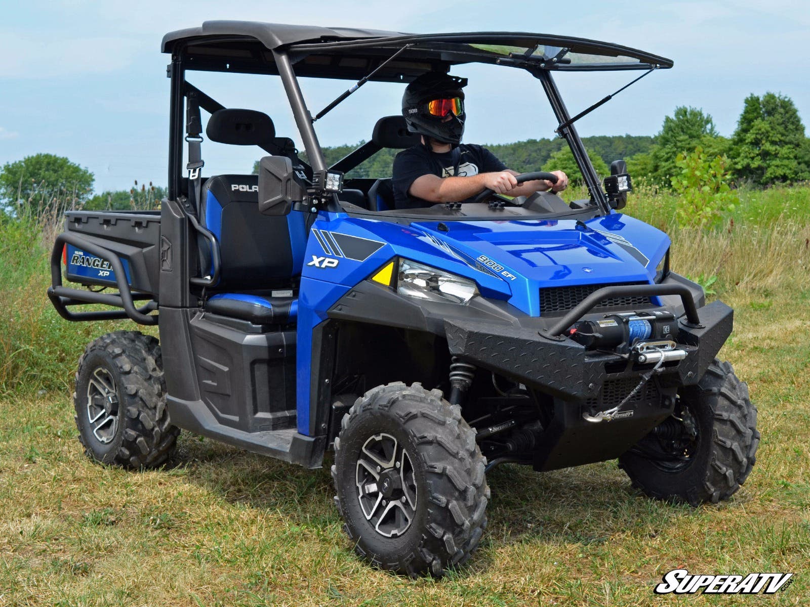 Polaris Ranger XP 1000 Scratch Resistant Flip Windshield