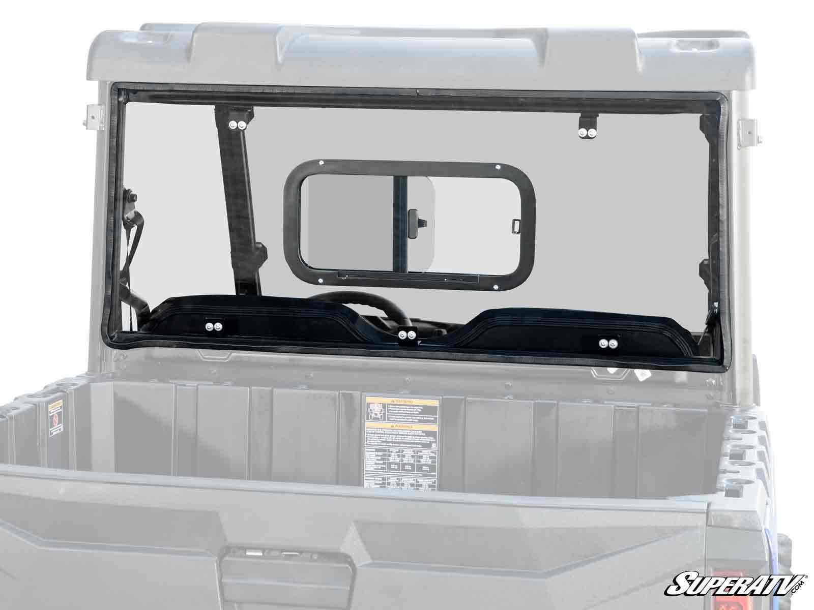 Polaris Ranger Midsize Rear Sliding Windshield