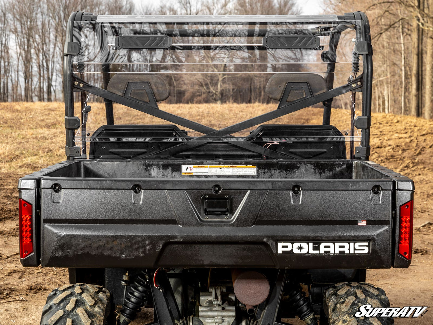 Polaris Ranger 900 Diesel Vented Full Rear Windshield