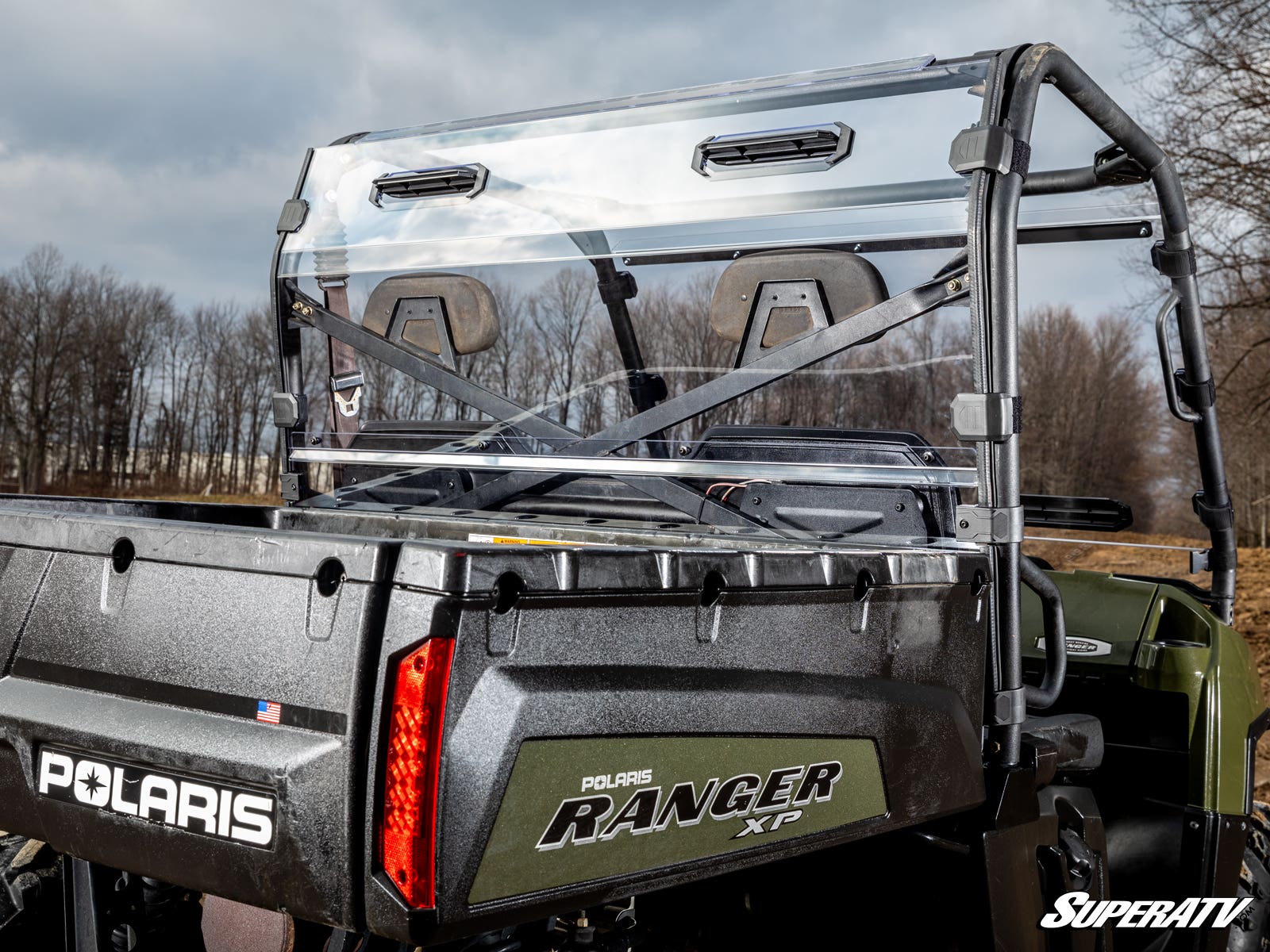 Polaris Ranger Full Size 800 Vented Full Rear Windshield