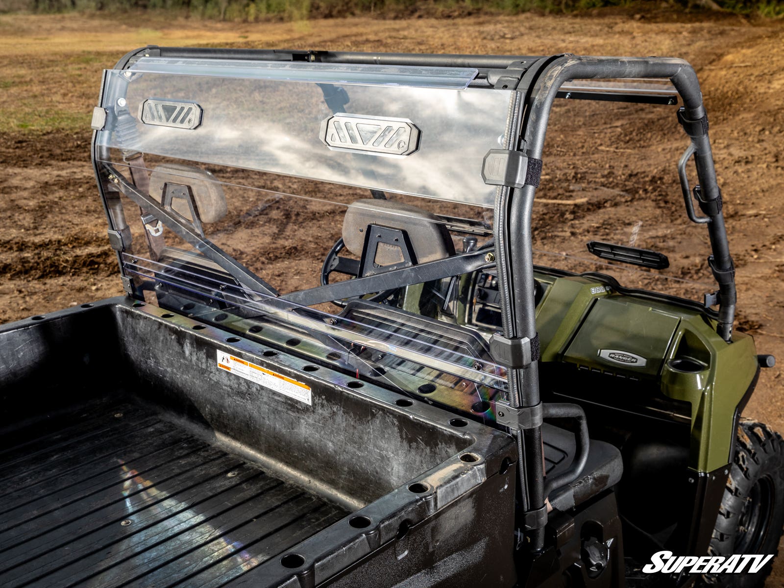 Polaris Ranger Full Size 800 Vented Full Rear Windshield