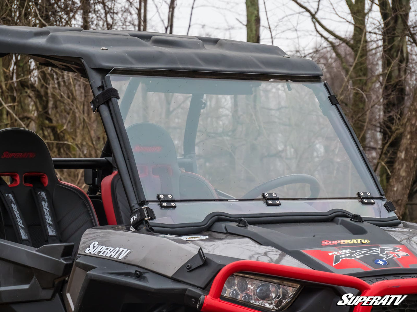 Polaris RZR XP 1000 Scratch Resistant Flip Down Windshield