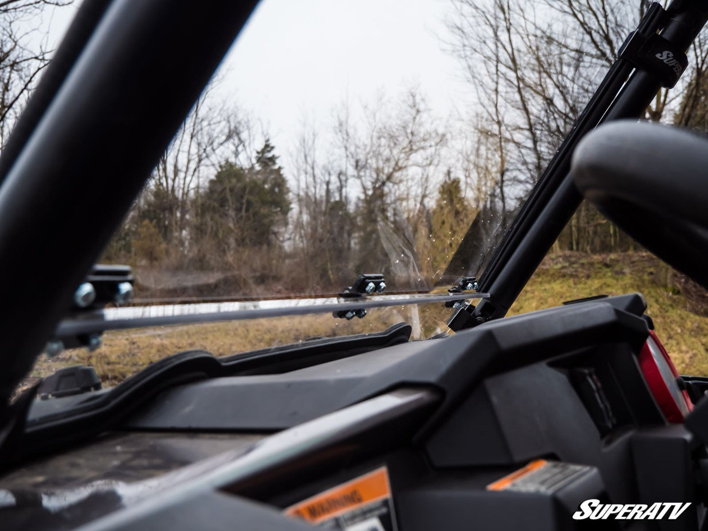 Polaris RZR XP Turbo Scratch Resistant Flip Down Windshield