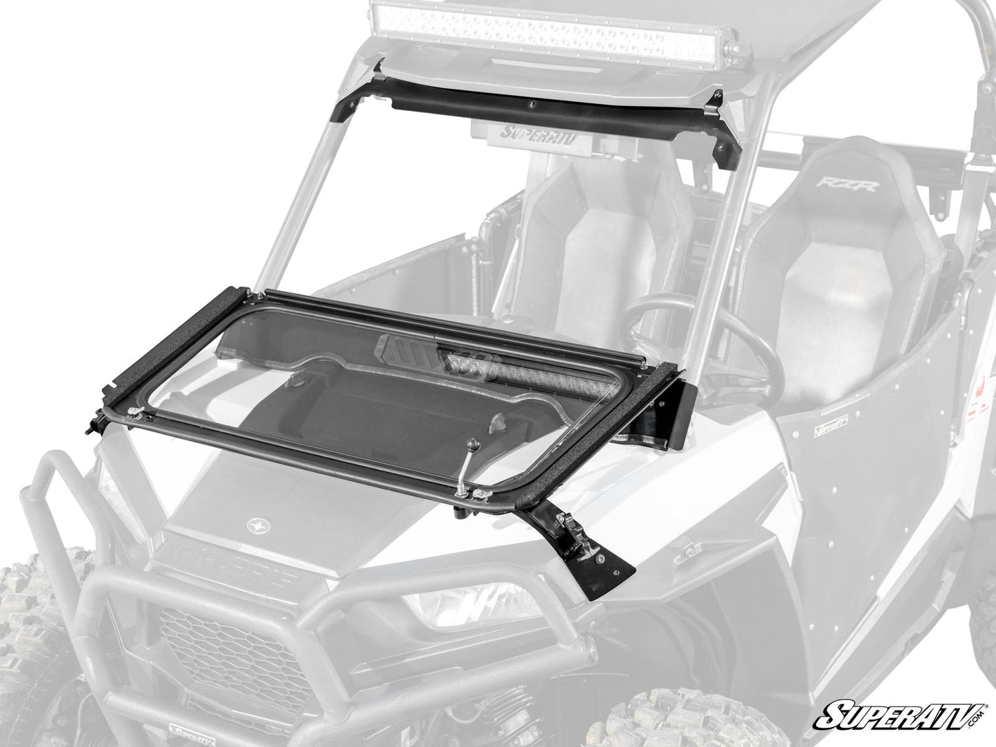 Polaris RZR XP Turbo Flip Down Glass Windshield