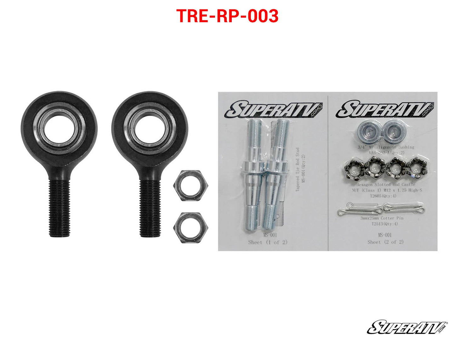 Polaris RZR RS1 Heavy-Duty Tie Rod End Replacement Kit