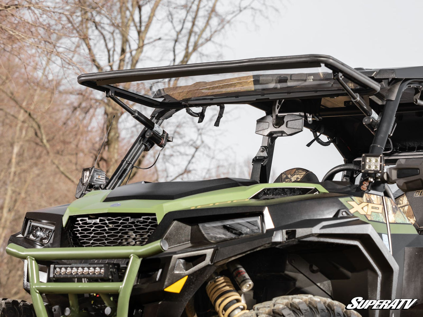 Polaris General 1000 MaxDrive Power Flip Windshield