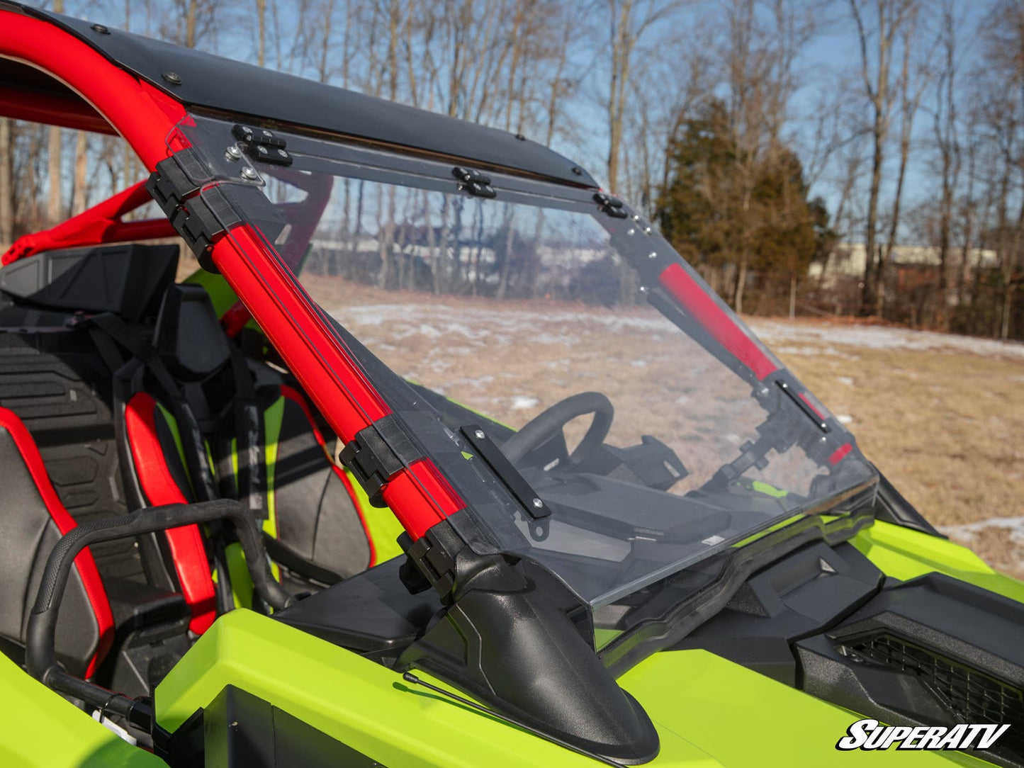 Polaris RZR Turbo R Scratch-Resistant Flip Windshield