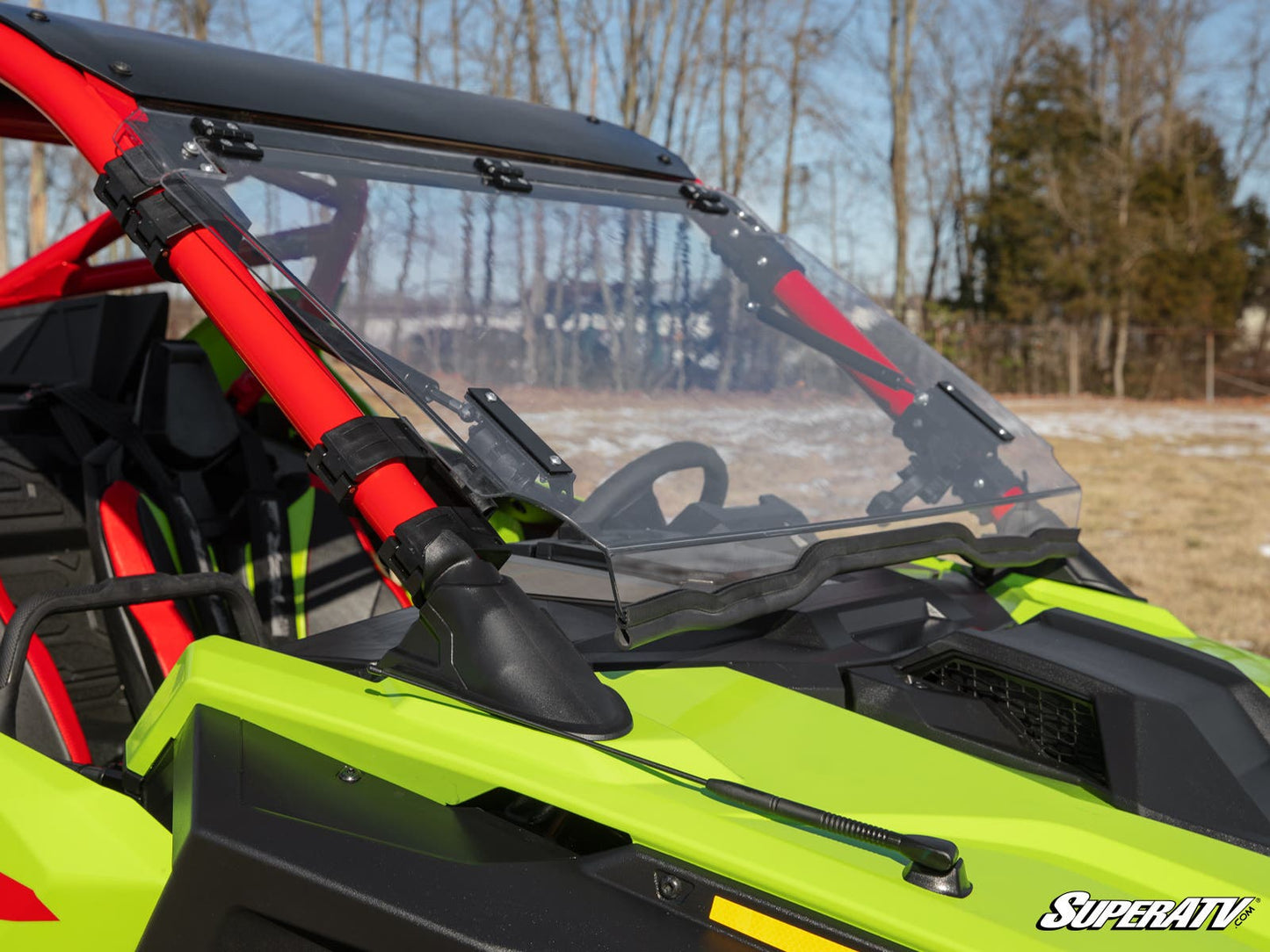 Polaris RZR Turbo R Scratch-Resistant Flip Windshield