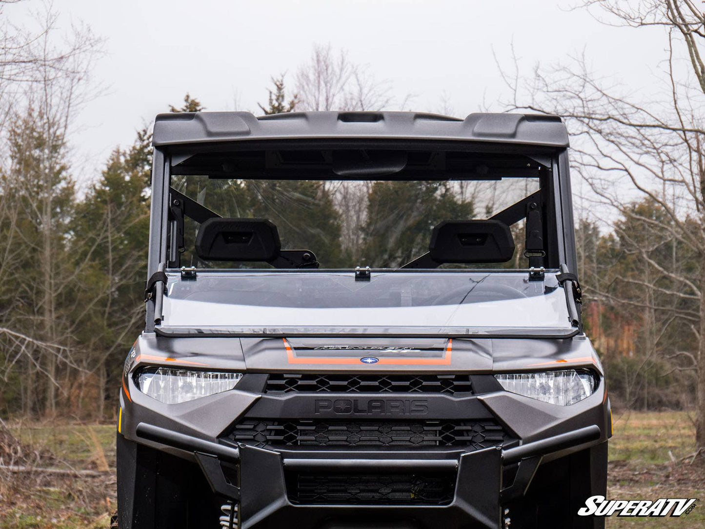 Polaris Ranger XP Kinetic Scratch Resistant Flip Down Windshield