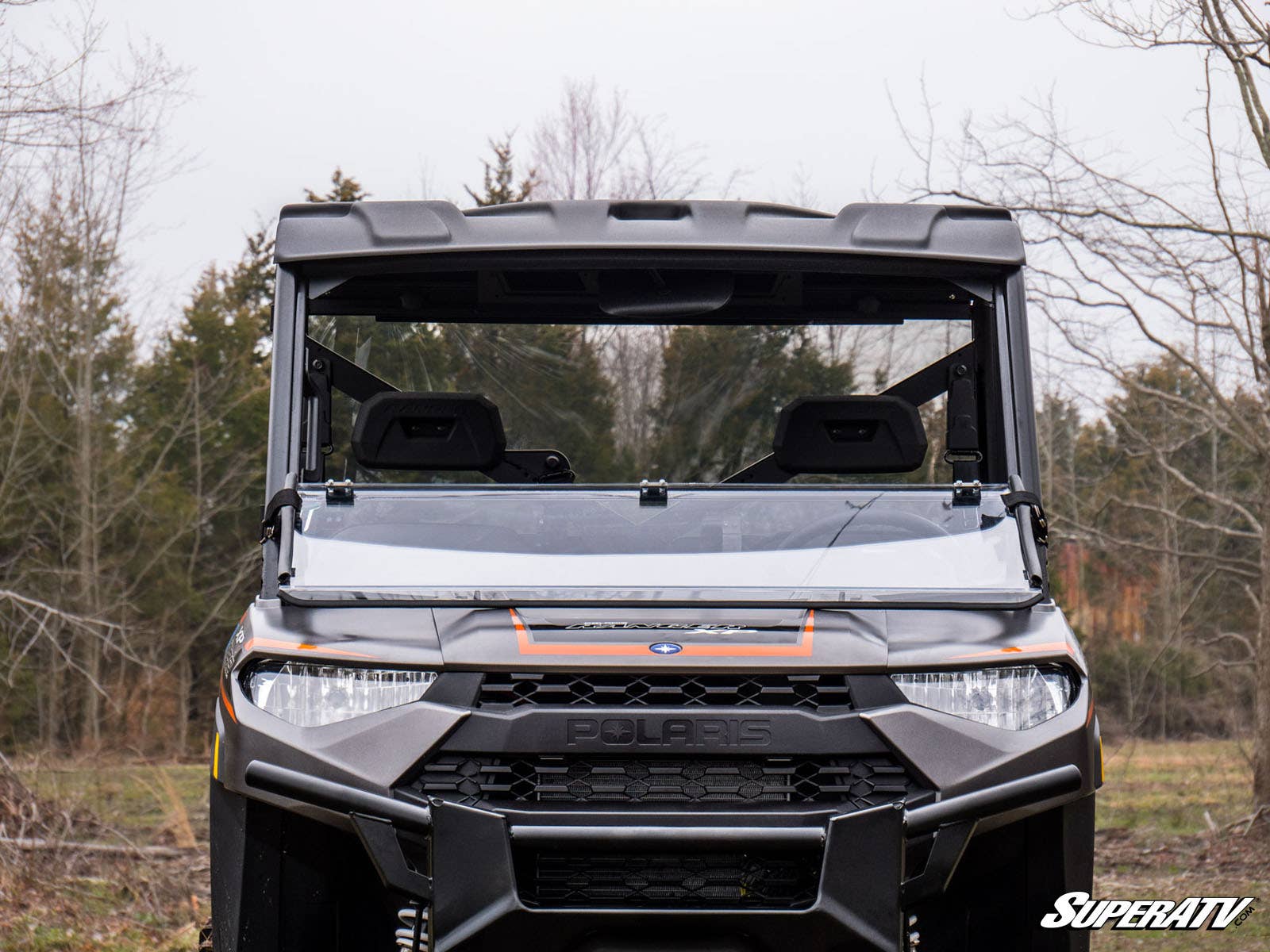 Polaris Ranger XP Kinetic Scratch Resistant Flip Down Windshield