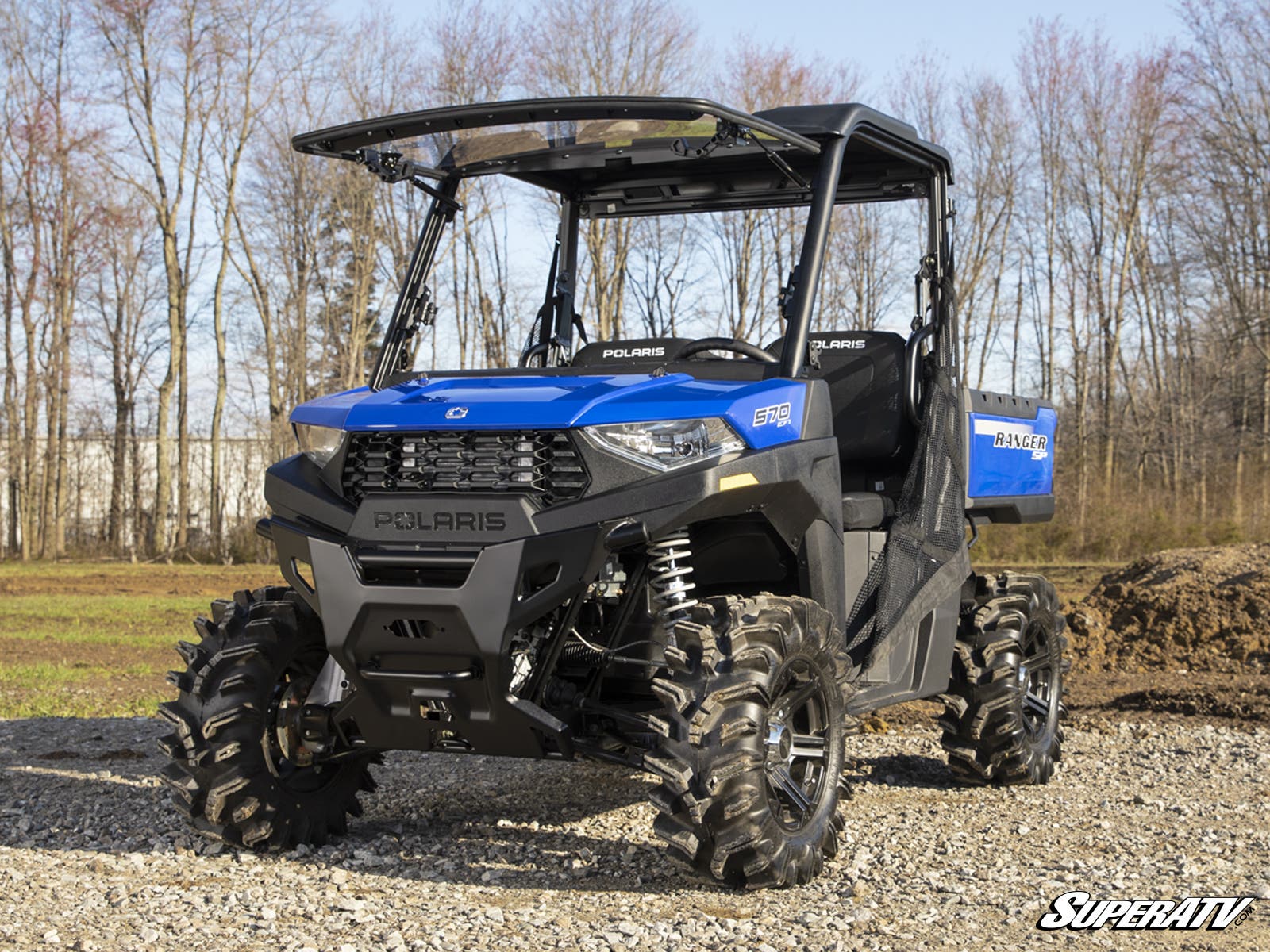 Polaris Ranger SP 570 Scratch-Resistant Flip Windshield