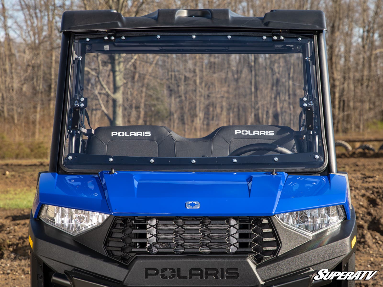 Polaris Ranger SP 570 Scratch-Resistant Flip Windshield