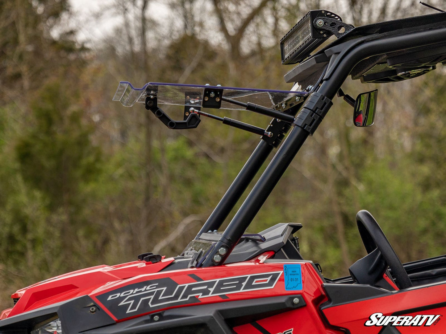 Polaris RZR 900 Scratch Resistant Flip Windshield