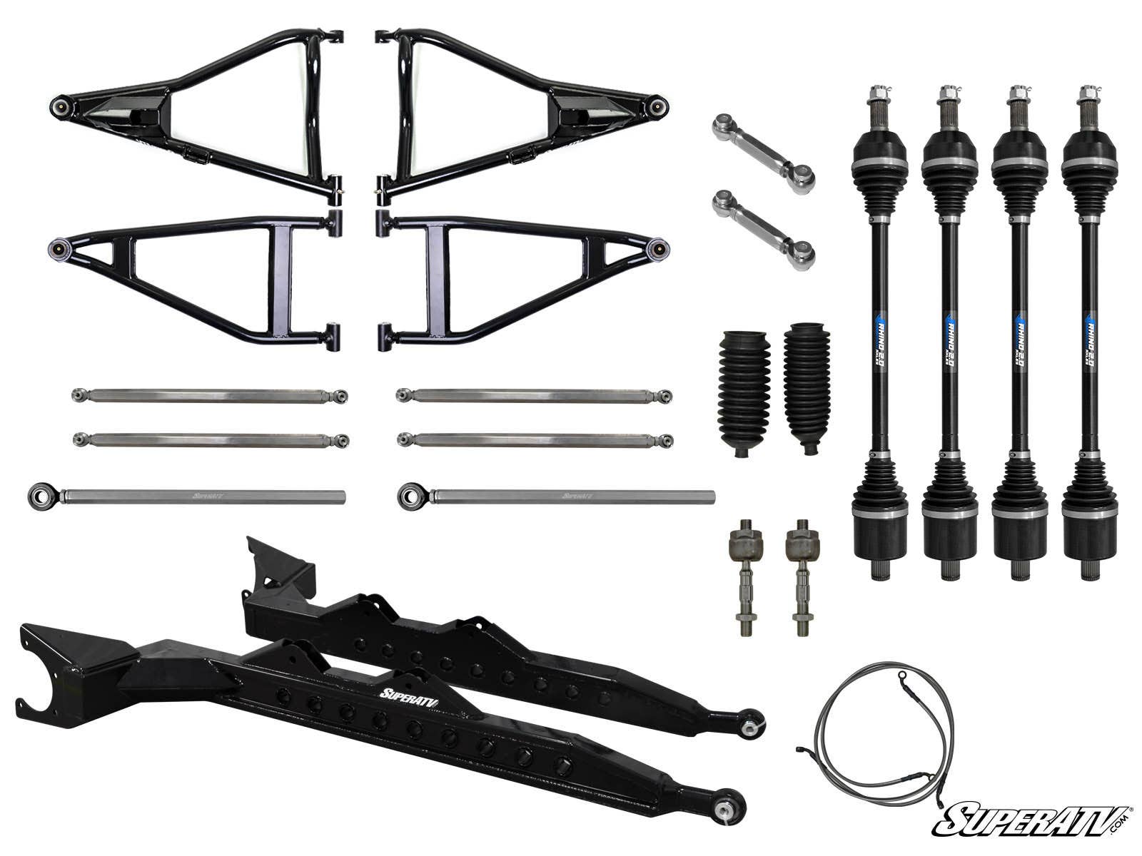 Polaris RZR XP Turbo 3" Long Travel Kit Chromoly Tubed