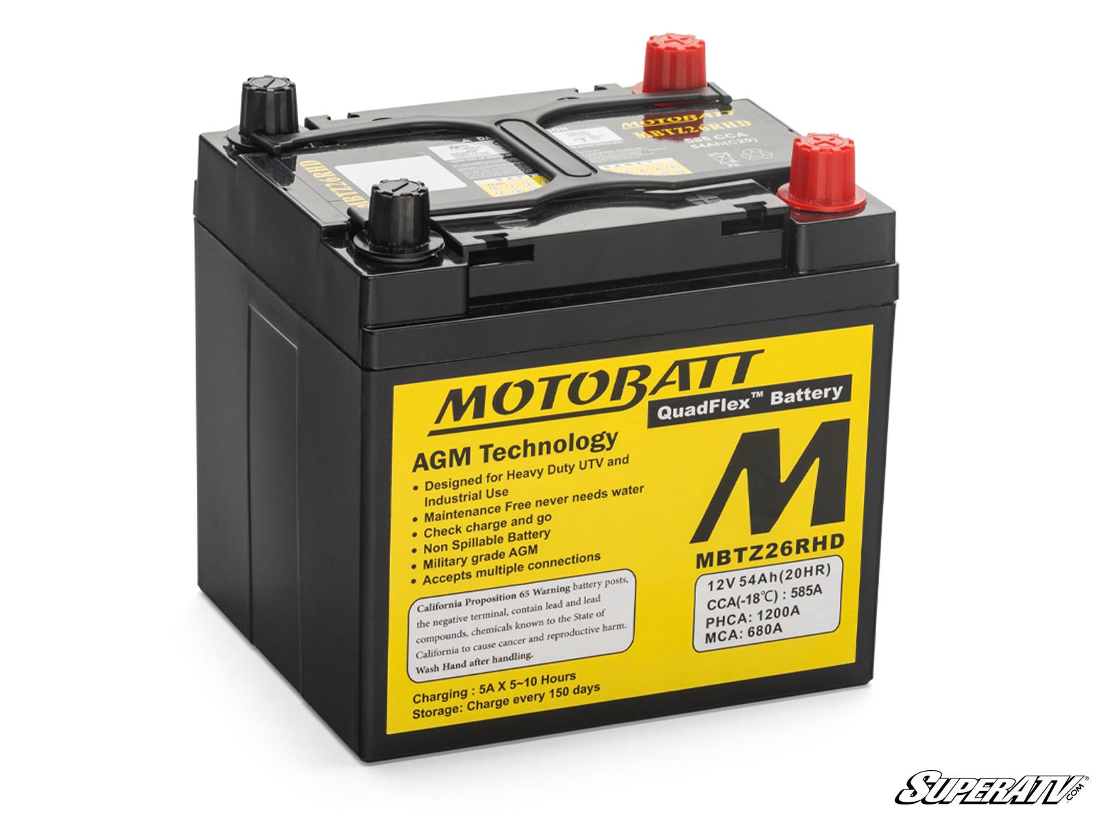 Polaris Ranger Motobatt Battery Replacement 