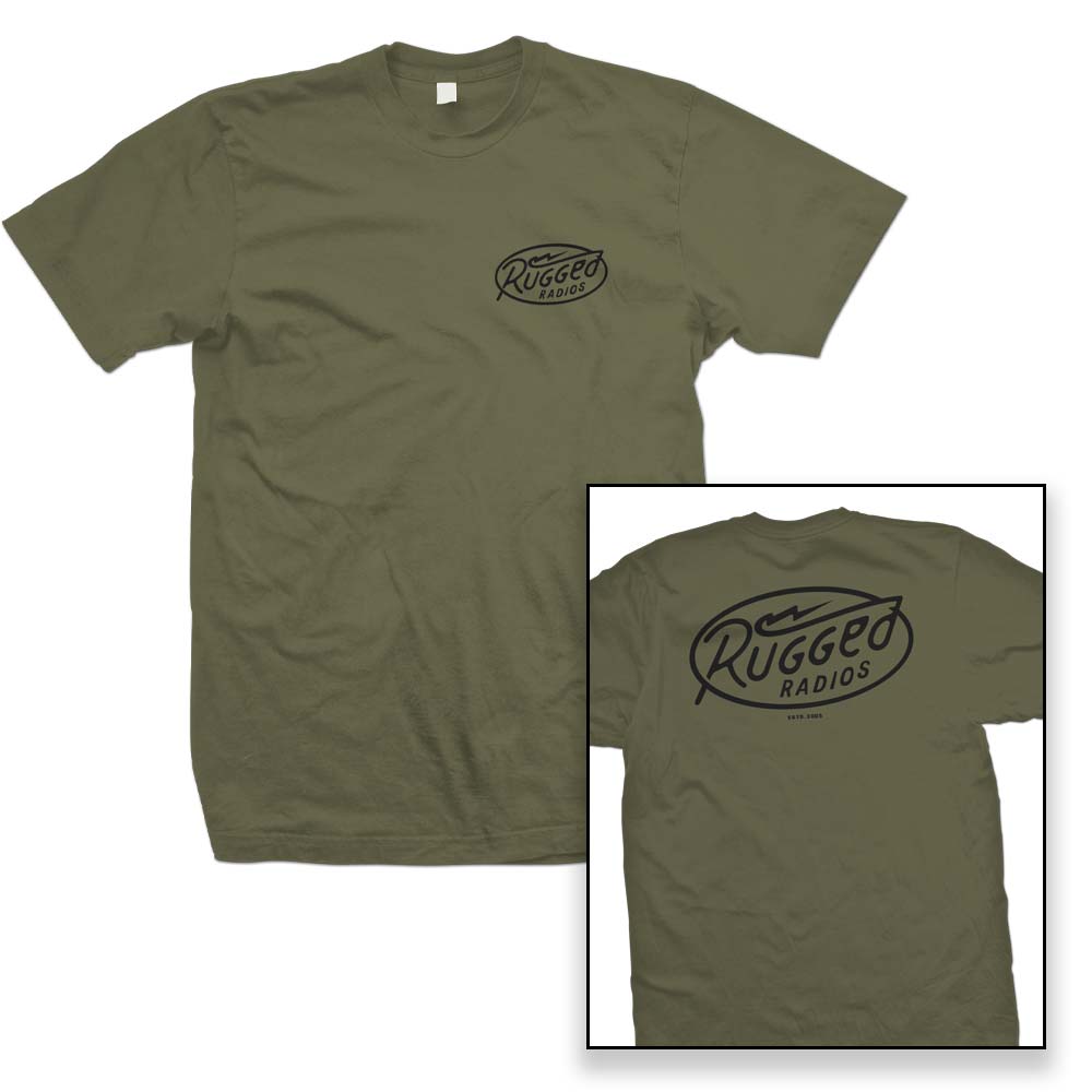 Rugged Radios 'Bolt' Men's T-Shirt - Green