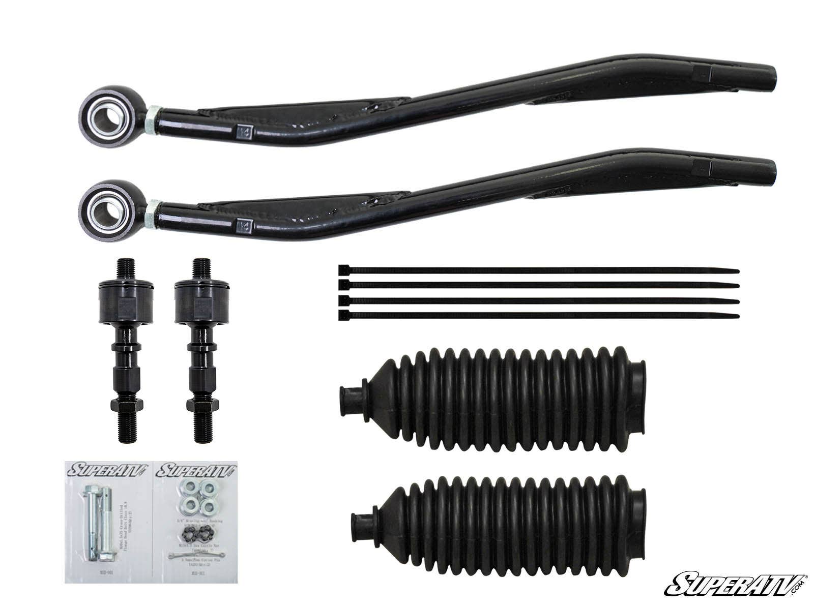 Polaris Ranger XP 900 Z-Bend Tie Rod Kit - Replacement for SuperATV Lift Kits