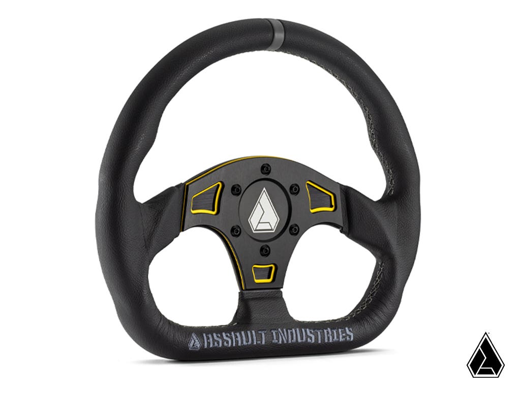 Suede Ballistic "D" UTV Steering Wheel
