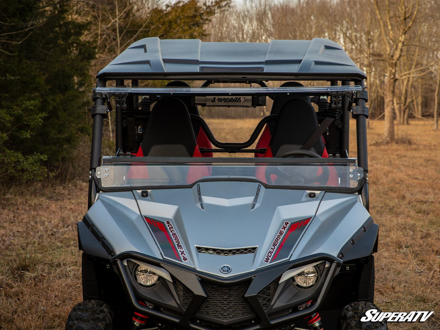 Yamaha Wolverine X4 850 Scratch-Resistant Flip Windshield