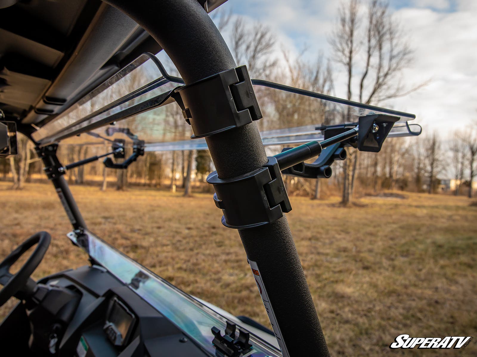 Yamaha Wolverine X4 850 Scratch-Resistant Flip Windshield